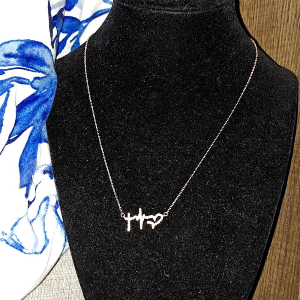 Faith, hope. Love necklace.  With Swarovski  crystals